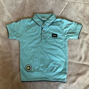 Burberry Light Blue Kids Polo Shirt